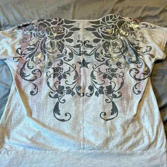 Maurices AMERICANA banded TEE SIZE 1 festive 4th of July - Picture 5 of 8